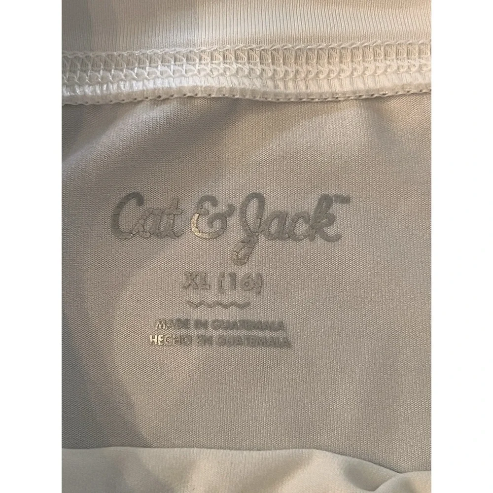 Cherokee/Cat&Jack Youth‎ 1/2 sleeved swim shirt/ rash guard shirts XL (16) x2
